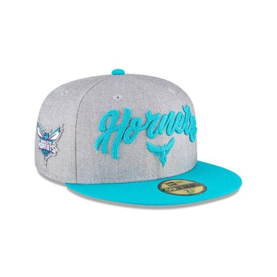 Charlotte Hornets Gorra | New Era NBA Draft 59fifty Fitted Cap Mexico - Grises